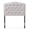 Baxton Studio Lucy Modern Greyish Beige Twin Size Headboard 135-7272 - alternate 2